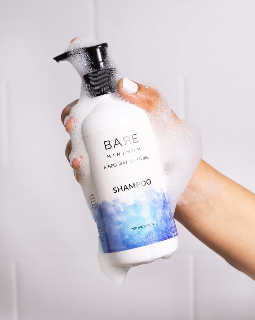 Bare Minimum Hair Fall Rescue Shampoo For Weak Hair also Smooth and Silky Anti Dandruff Shampoo with Amla, Bhiringraj, Reetha 300 ML view 2