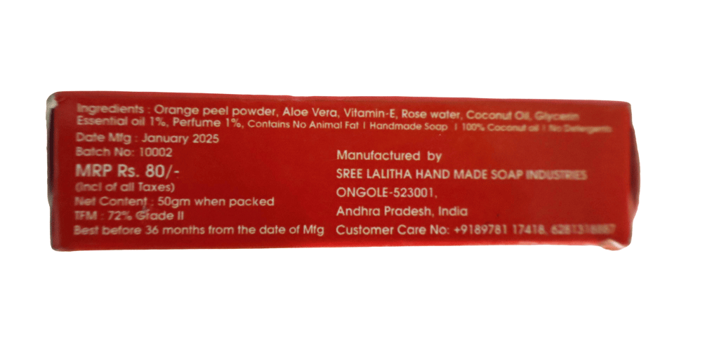 Natural Handmade Orange Peel Soap for Glowing & Refreshed Skin view 2