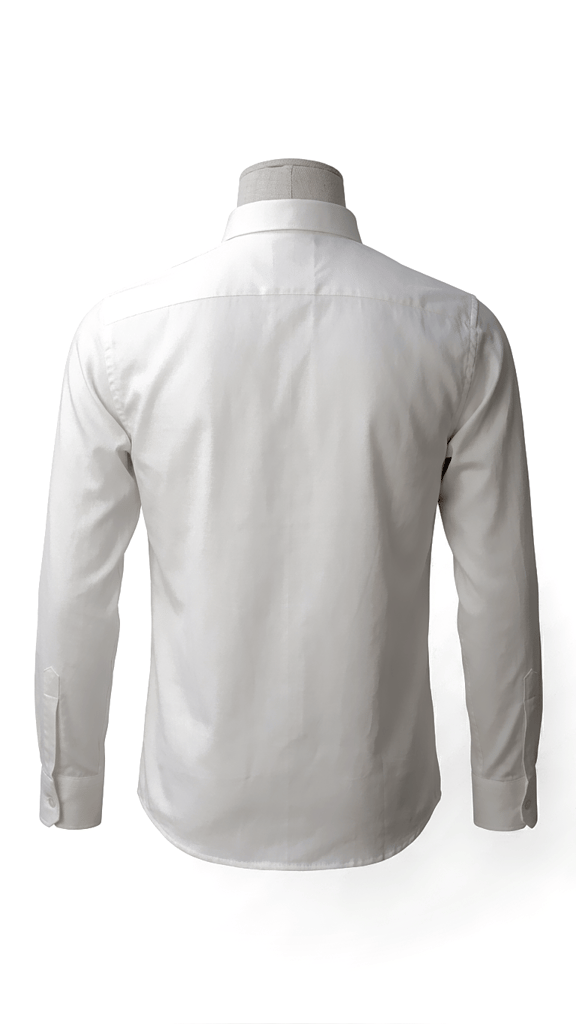 Scotics Plain Off-White Long Sleeve Formal Shirt view 2