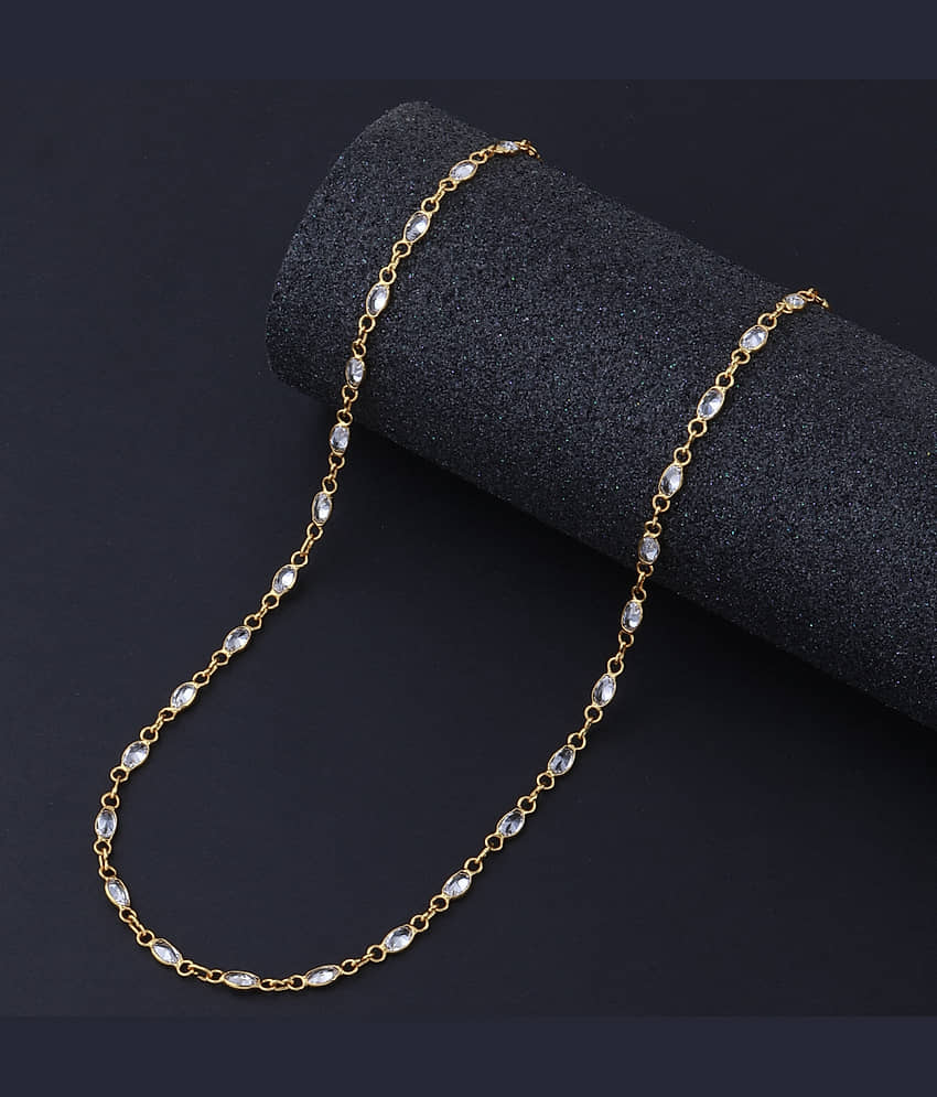 Silver Shine Gold Plated Chain ( Set of 1 ) view 2