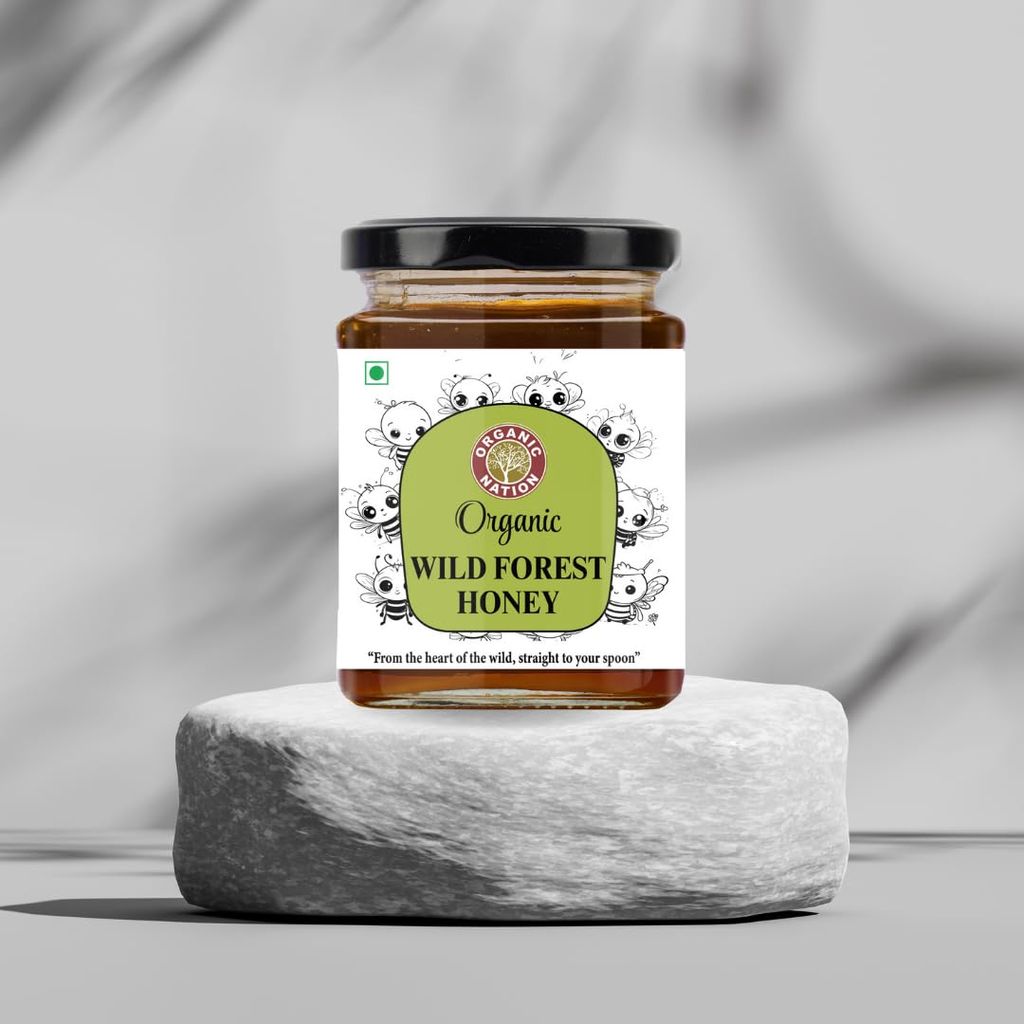Organic Nation Wild Forest Honey � Raw, Unprocessed, Natural Sweetener � Sourced from Wildflowers � Rich in Antioxidants � No Added Sugar 325g view 2