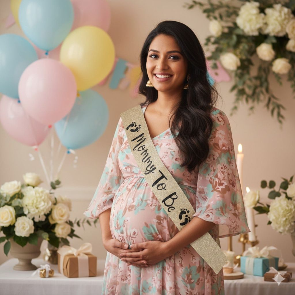 Glitter Mommy to be Sash view 2