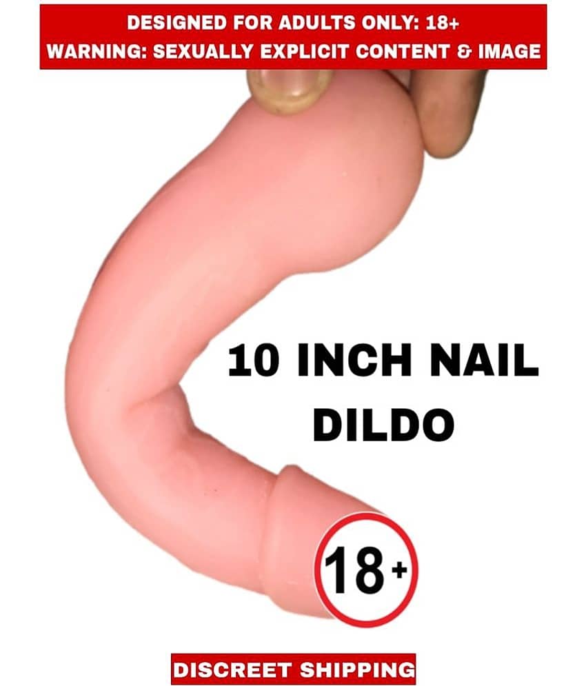 FEMALE ADULT SOLID RUBBER NAIL 10Inch DILDO For Women view 2