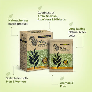 Nisha Naturemate Natural Henna Based Hair Color Each Pack 60gm (Pack of 3) (180 g) view 2