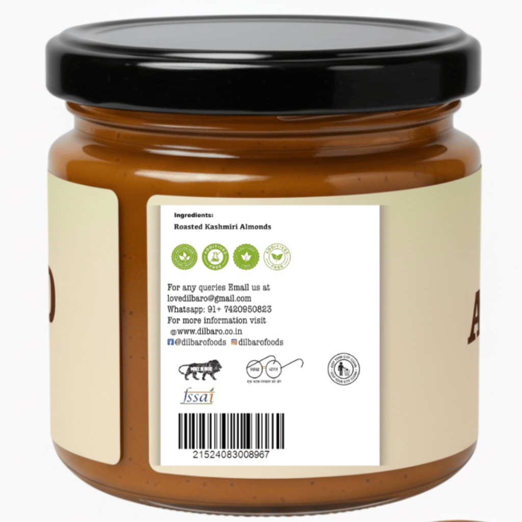 DILBARO Kashmiri Almond Butter - Natural & Healthy Spread view 2