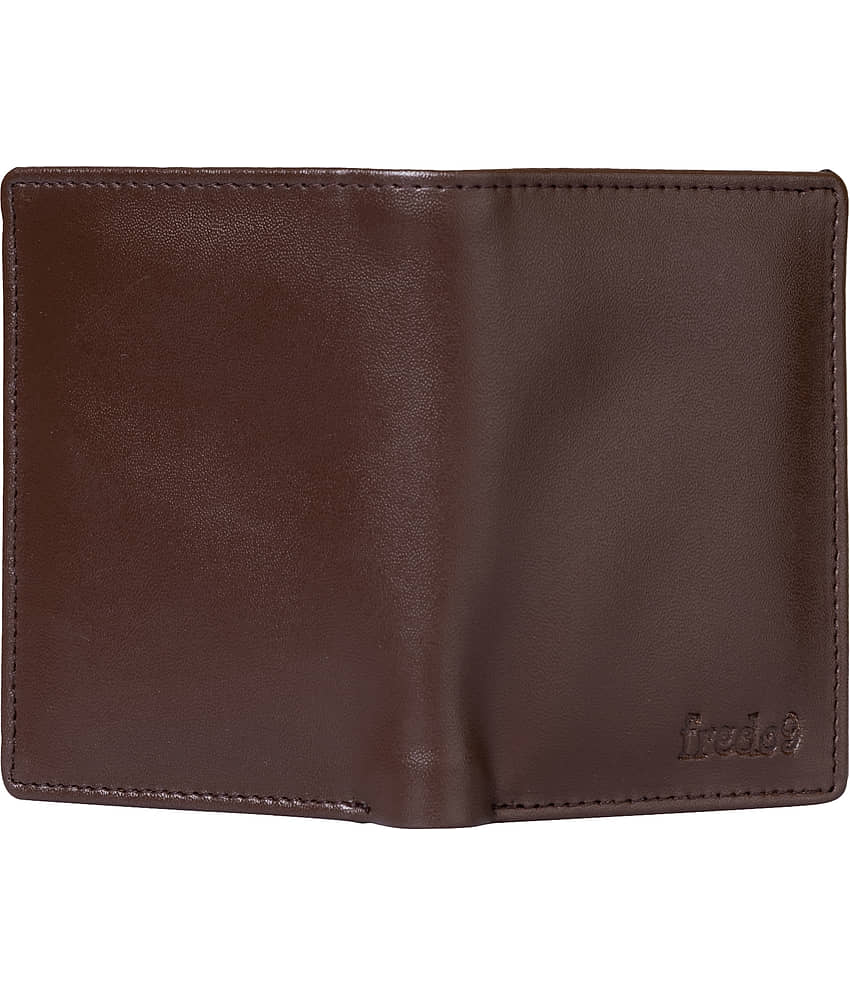 HIDEFLIX PU Solid Men's Regular Wallet With 8 Slots For Card ( Brown , Pack of 1 ) view 2