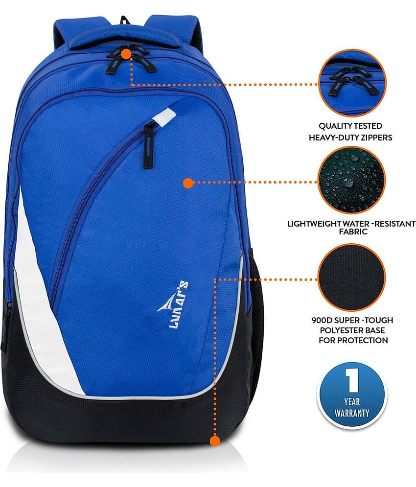 Lunar's 35 Ltrs Blue Backpack view 2