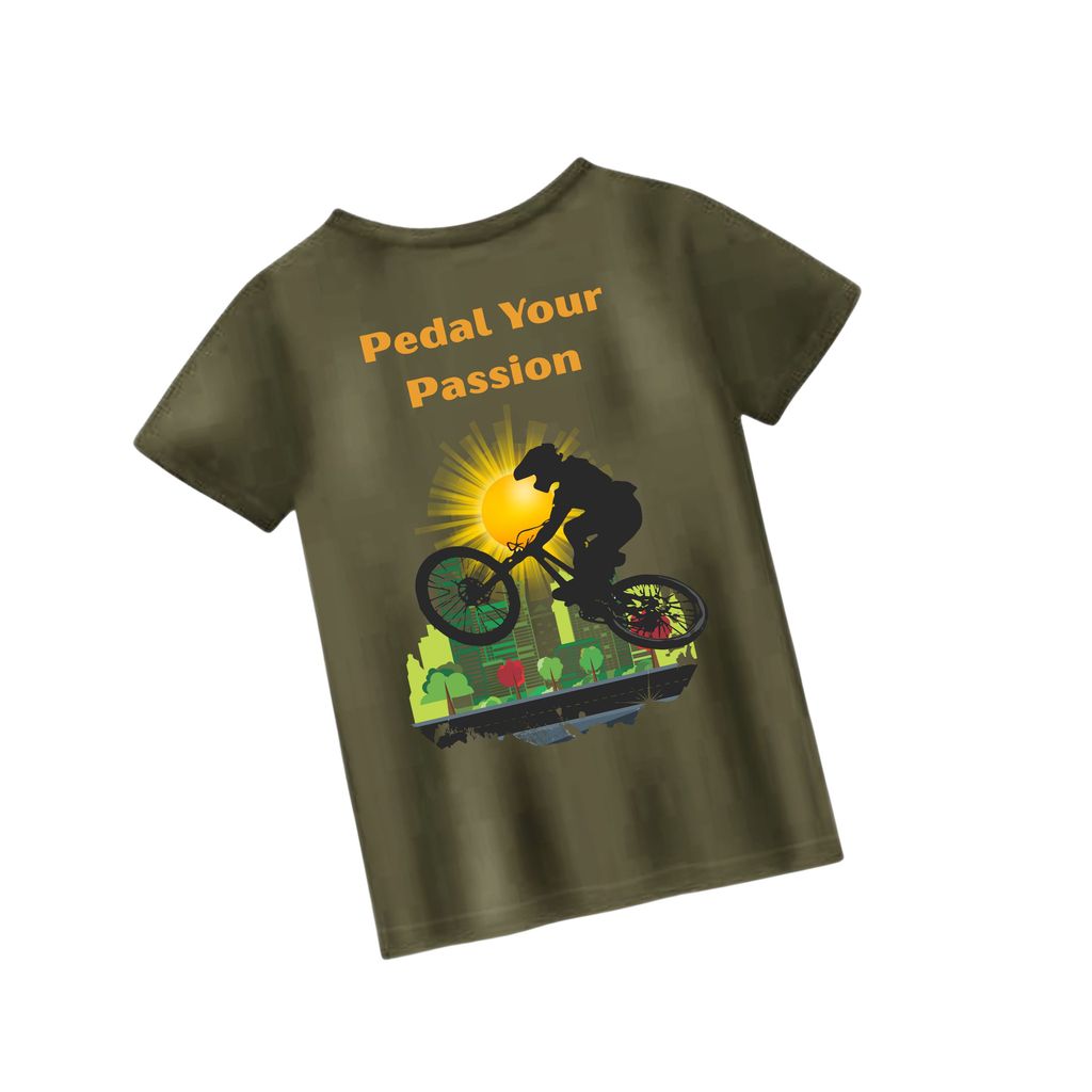 Trishoolin Sports Theme T-Shirt | Design 10390MB | Cotton Regular Fit | Crew Neck / Round Neck Half Sleeve | Pack of 1 view 2