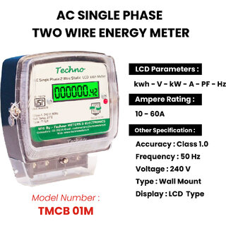 Single Phase Multifunctional Energy Meter (10-60 A) - TMCB 01M view 2