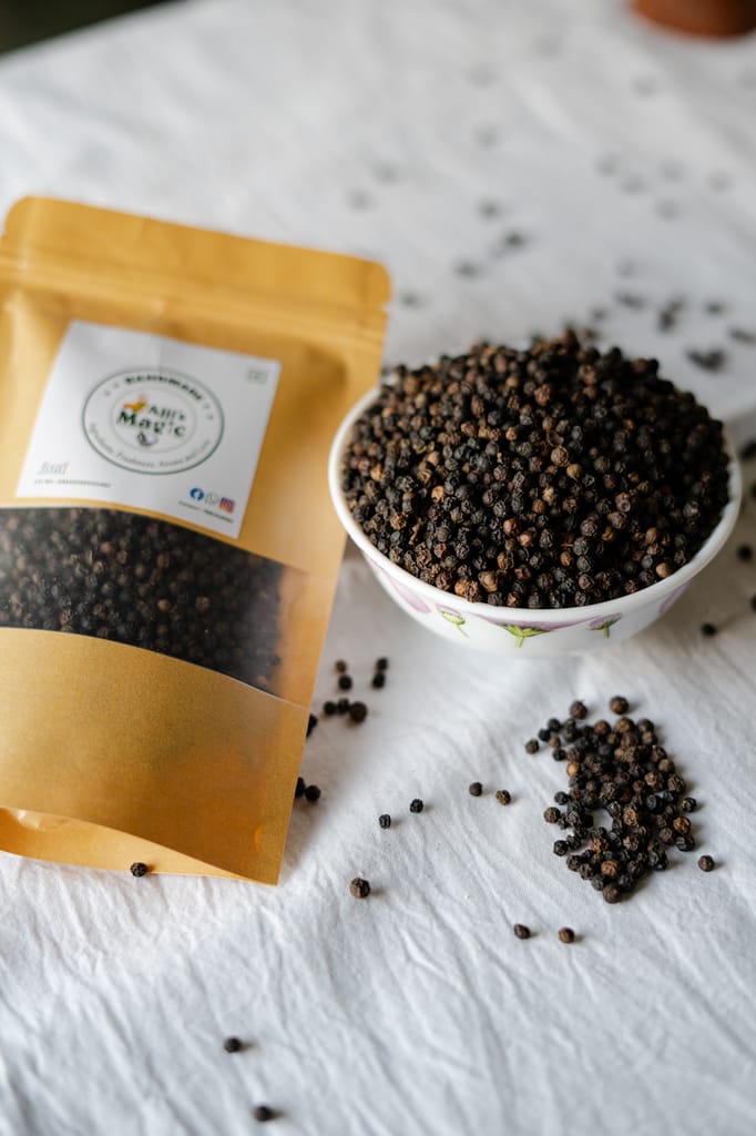 Ajji's Magic 100% Natural Black Pepper/ Kali MIrch/ Nalla Miriyalu Bold view 2
