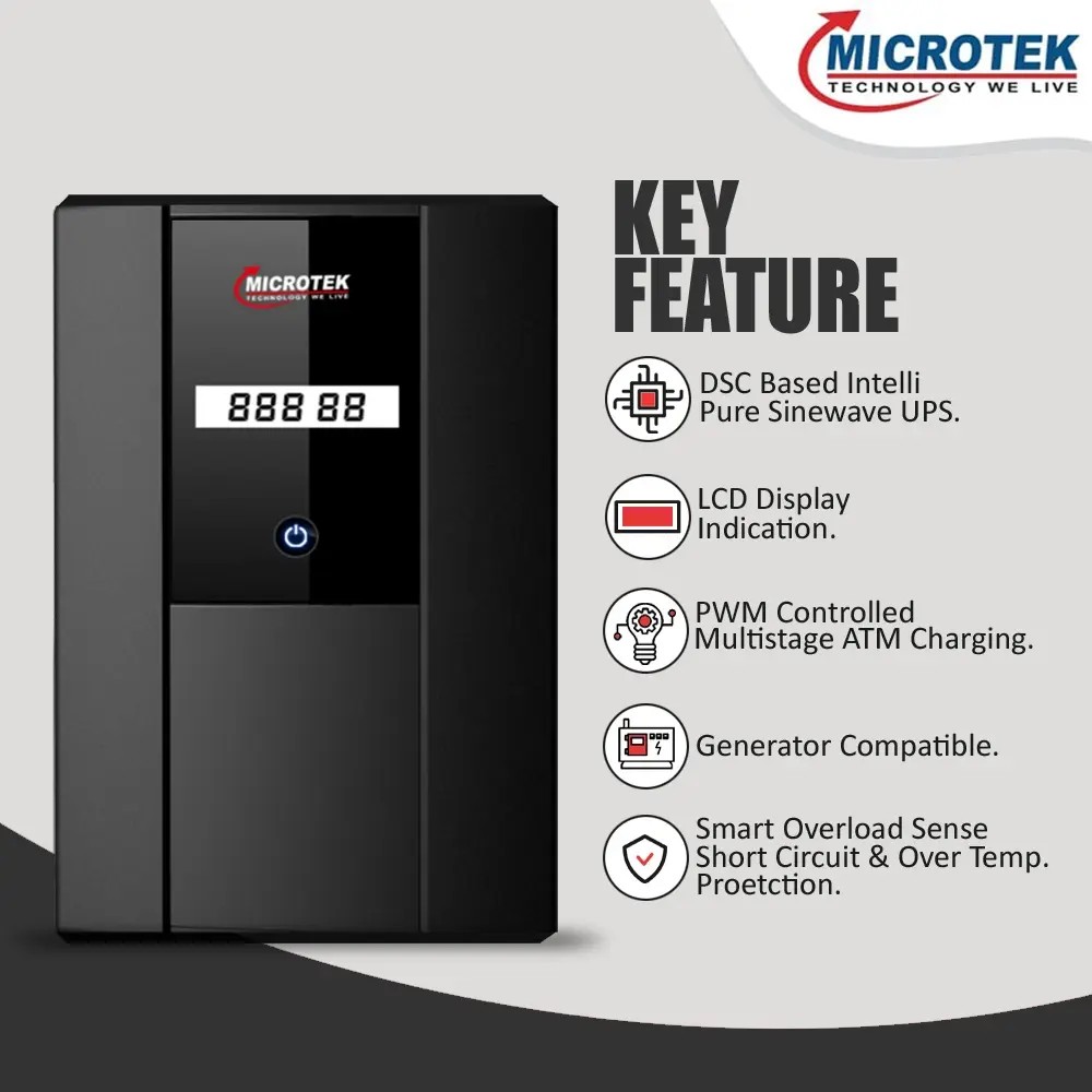 Microtek Jumbo Sw 2500 Plus Ups view 2