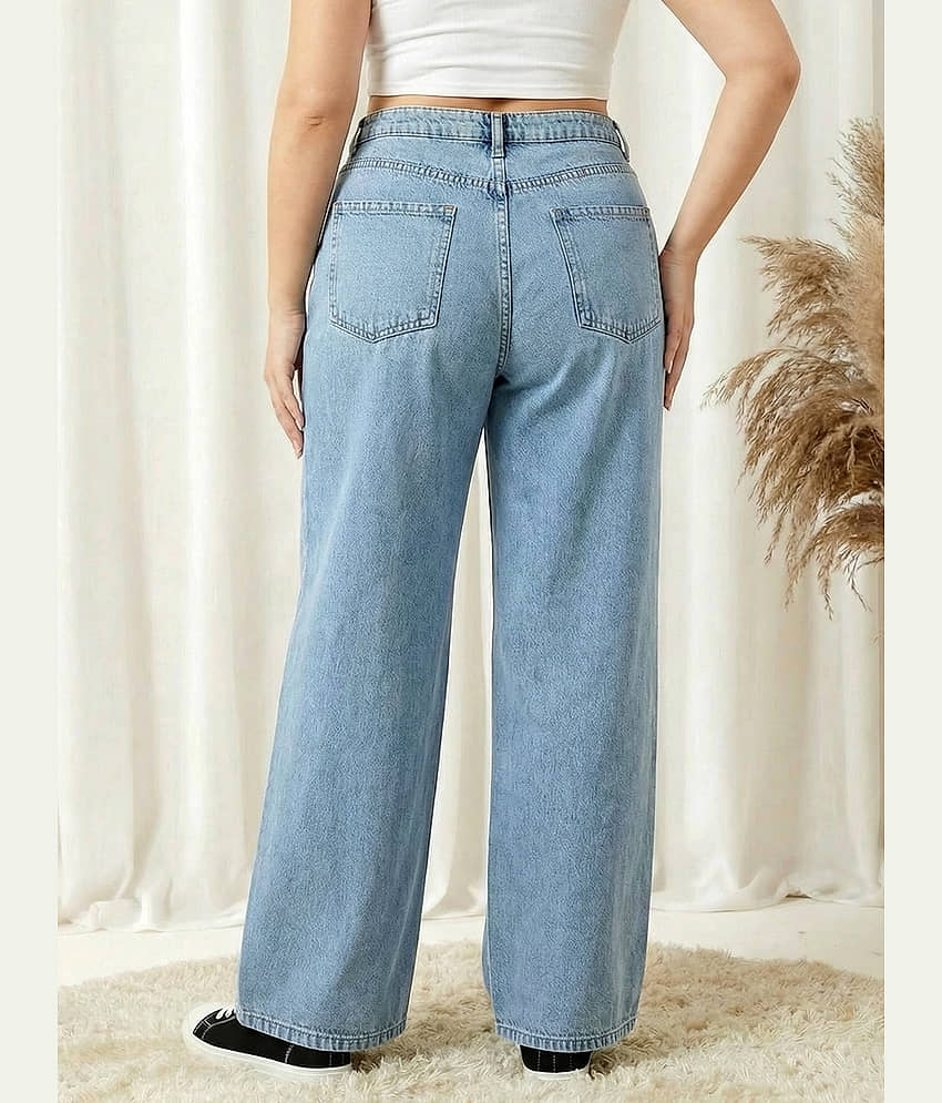 Addyvero Women's Straight Fit High-Rise Jeans ( Blue ) view 2