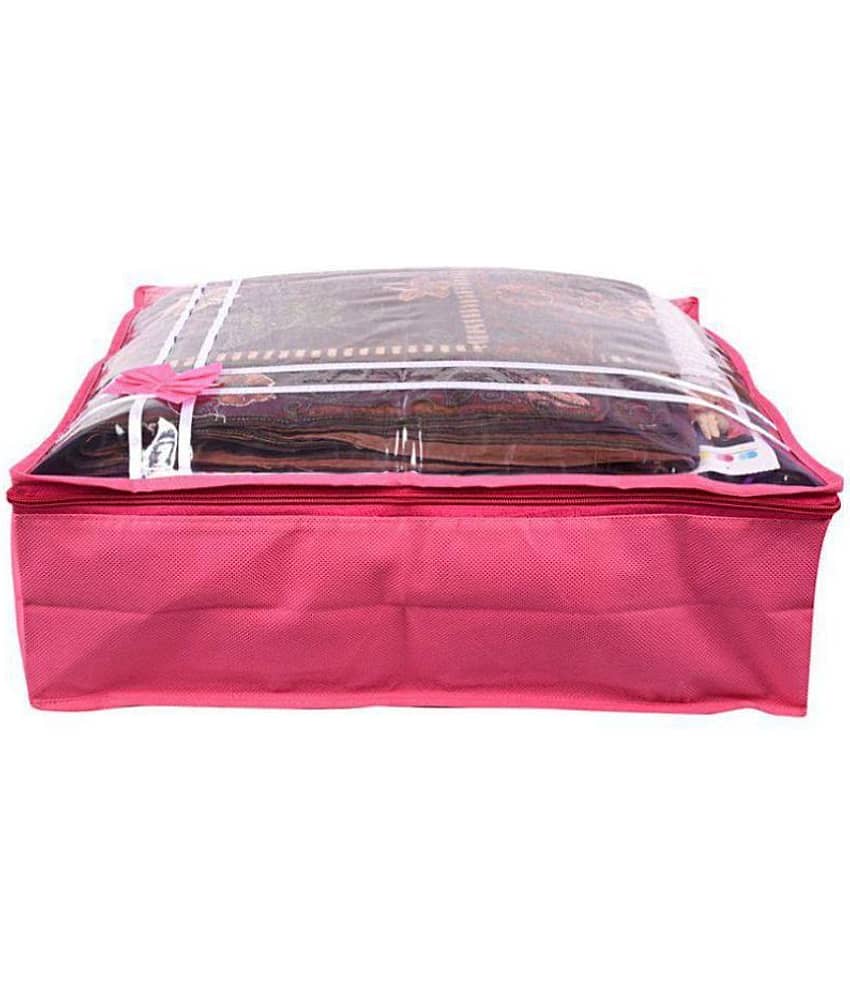 Bulbul Pink Saree Covers - 5 Pcs view 2