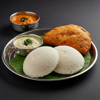 Idly (2) Vada (1)