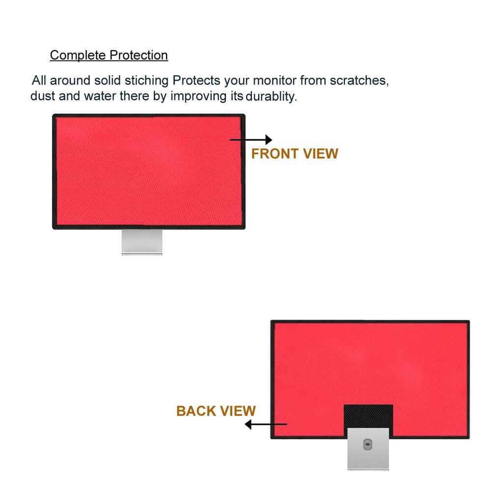 PalaP Super Premium Dust Proof Monitor Cover for Apple iMac 24 inches Monitor (RED) view 2