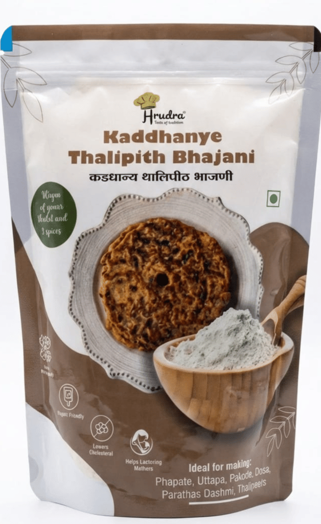 Hrudra Kaddhanye Thalipith Bhajani - Traditional Multigrain Flour Blend