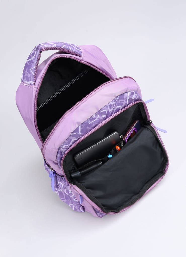PB Pearlbags Polyester Water Resistant Casual Backpack With Laptop Sleeve For School,college & Office For Boys and Girls,Men & Women view 2