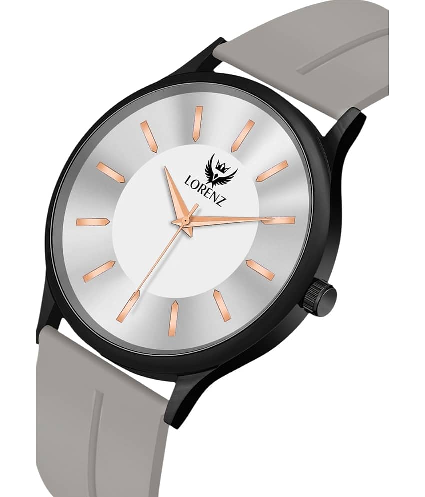 Lorenz Light Grey Silicon Analog Men's Watch view 2