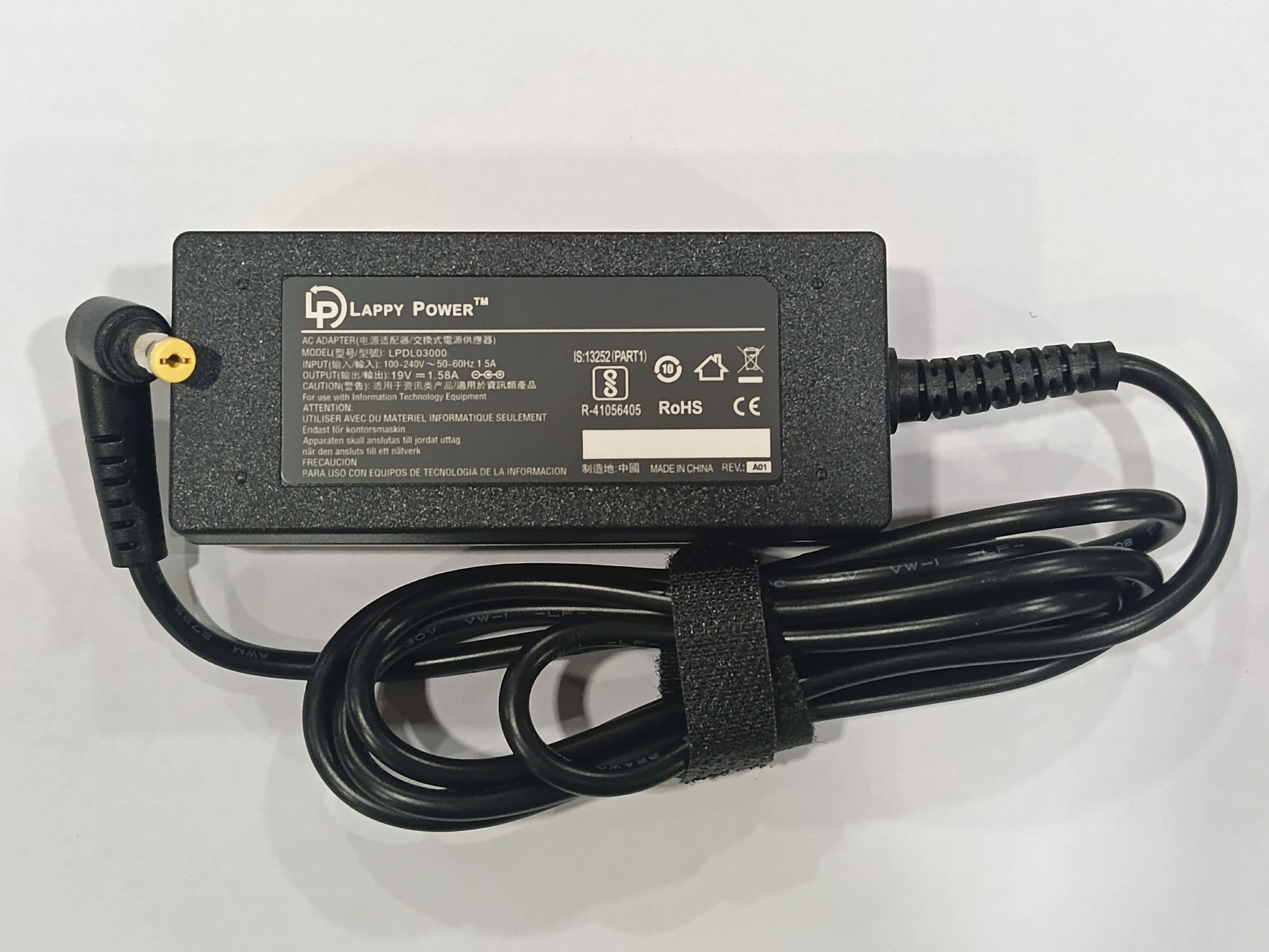 Laptop Adapter compatible for DELL (30W 1.58A 19V) - 5.5mm x 1.7mm Pin view 2