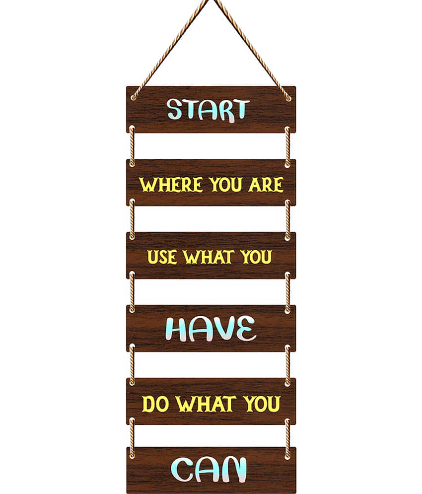 Saf Wood Rectangular Decoratives Panel Multi - Pack of 1 view 2