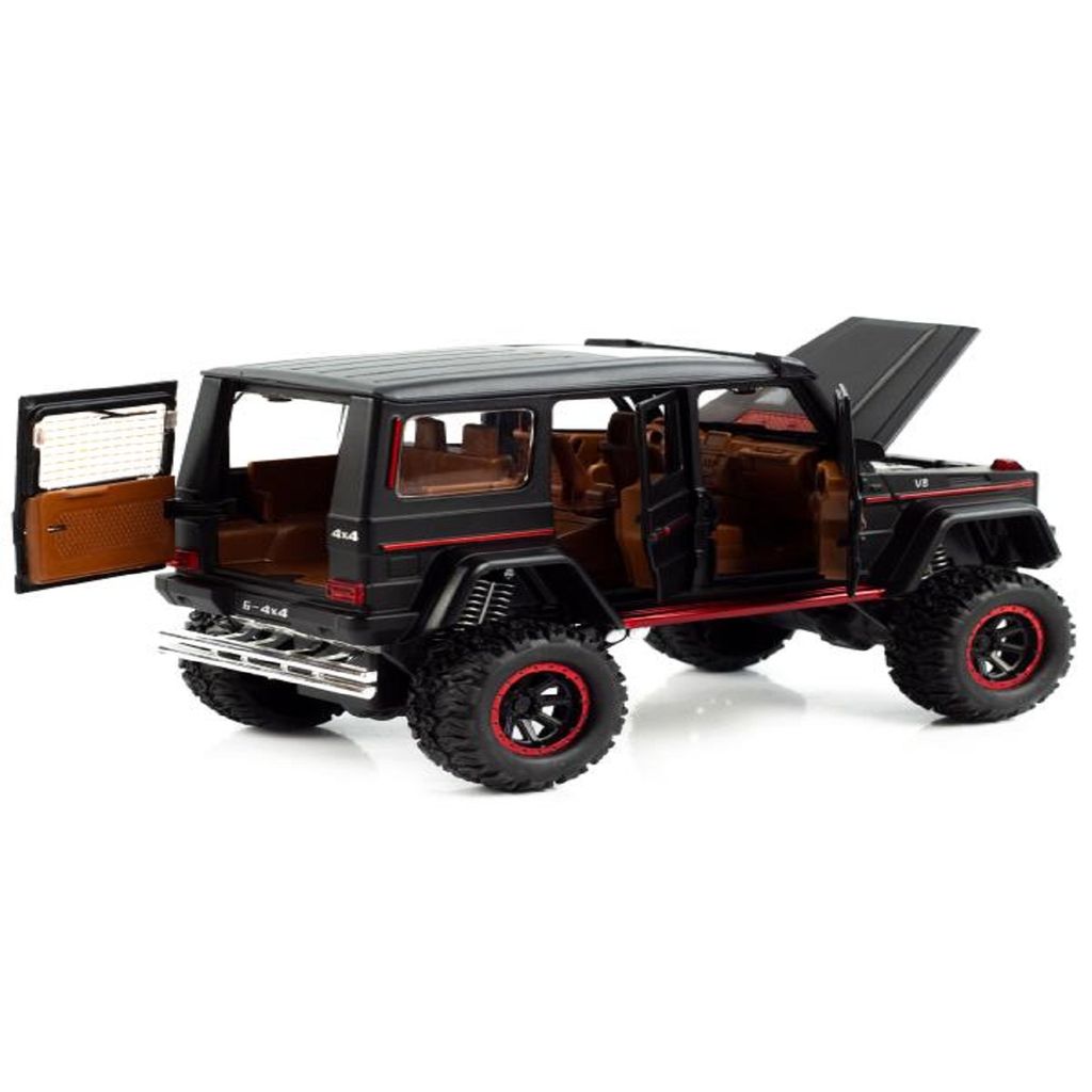 KTRS Enterprise Metal Pull Back Die-cast Mercdes G-500 Car Scale Model Toy Sound Light for Kids view 2
