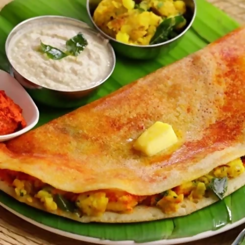 Ghee roast masala dosa
