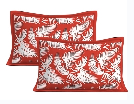Lali Prints Red White Printed Cotton 130 TC Queen Bedsheet with 2 Pillow Covers view 2