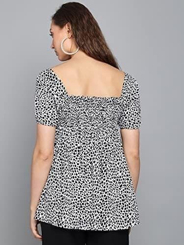 Kulfi Fancy Animal Print Regular Top view 2
