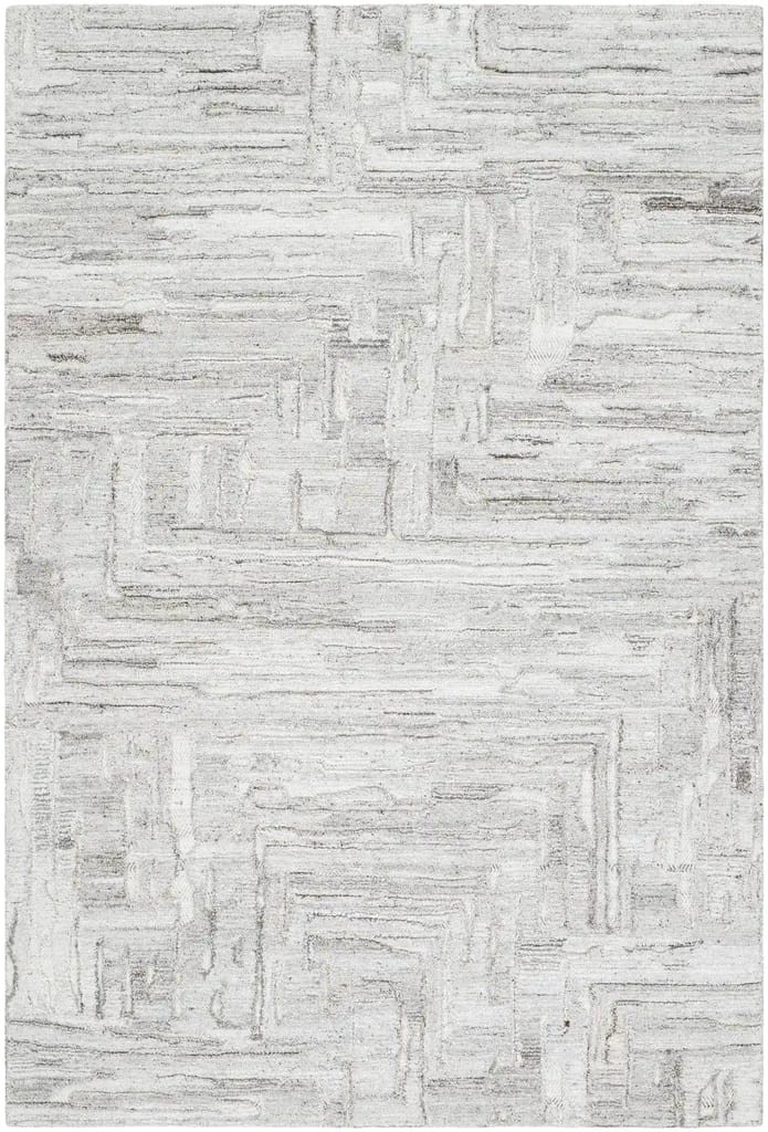 Hand Tufted Calgary White and Ivory Wool Rug view 2