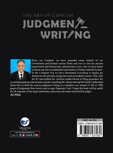 The Art of Concise Judgment Writing [Paperback] DR. K.V. SREENIVASAN view 2