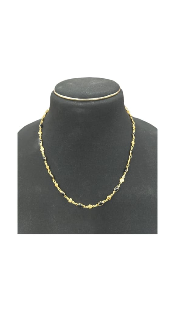 Gold Plated Heart Chain Necklace for Women, 16 Inches view 2