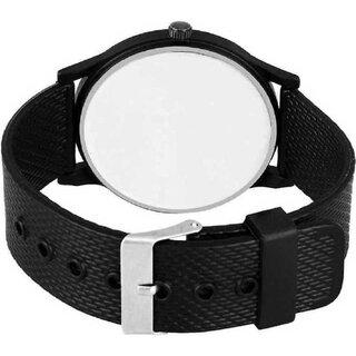 Hrv Men Black Round Dial Strap Analog Watch view 2