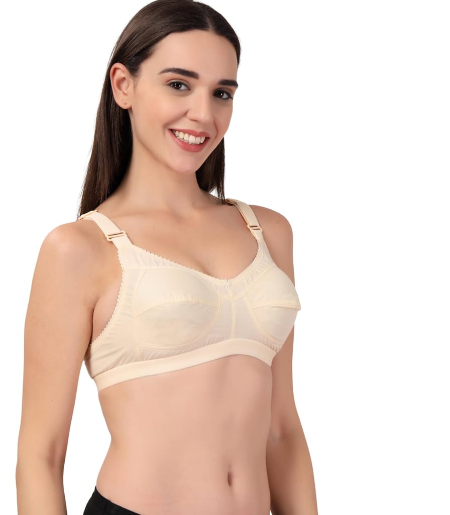 ADORNSTAR Women's Cotton Non-Padded Full Coverage Bra view 2