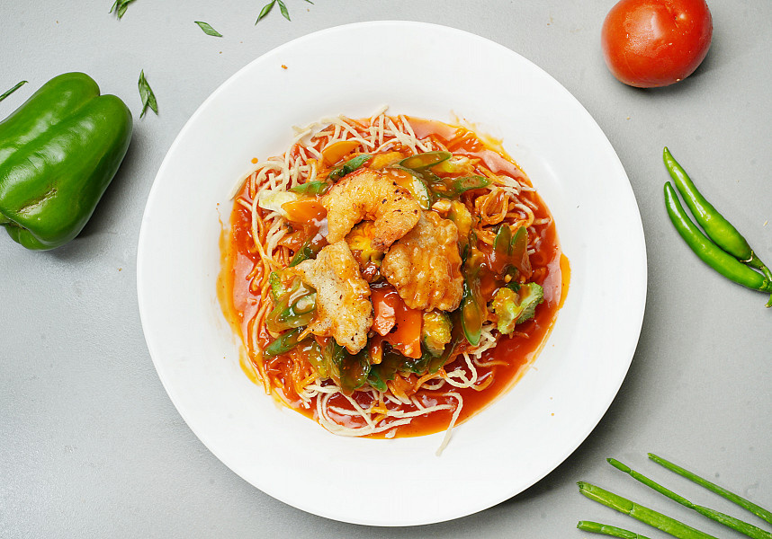 Fish dragon chopsuey