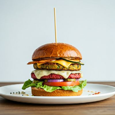 Veg Double Decker Burger