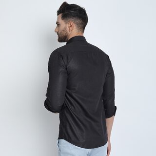 Baleshwar Mens Black Regular Fit Formal Shirt (Pack of 1) view 2