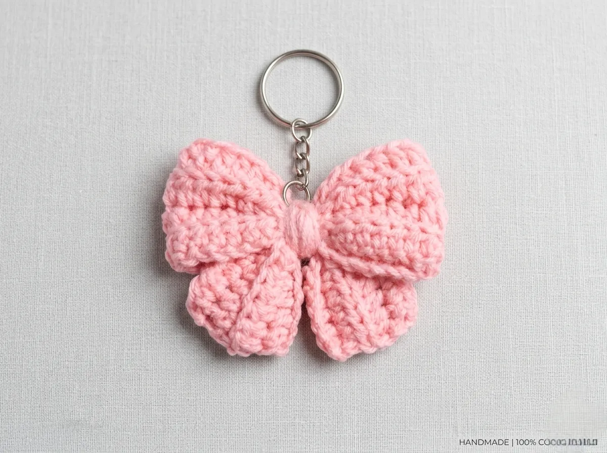 Crochet Bow keychain
