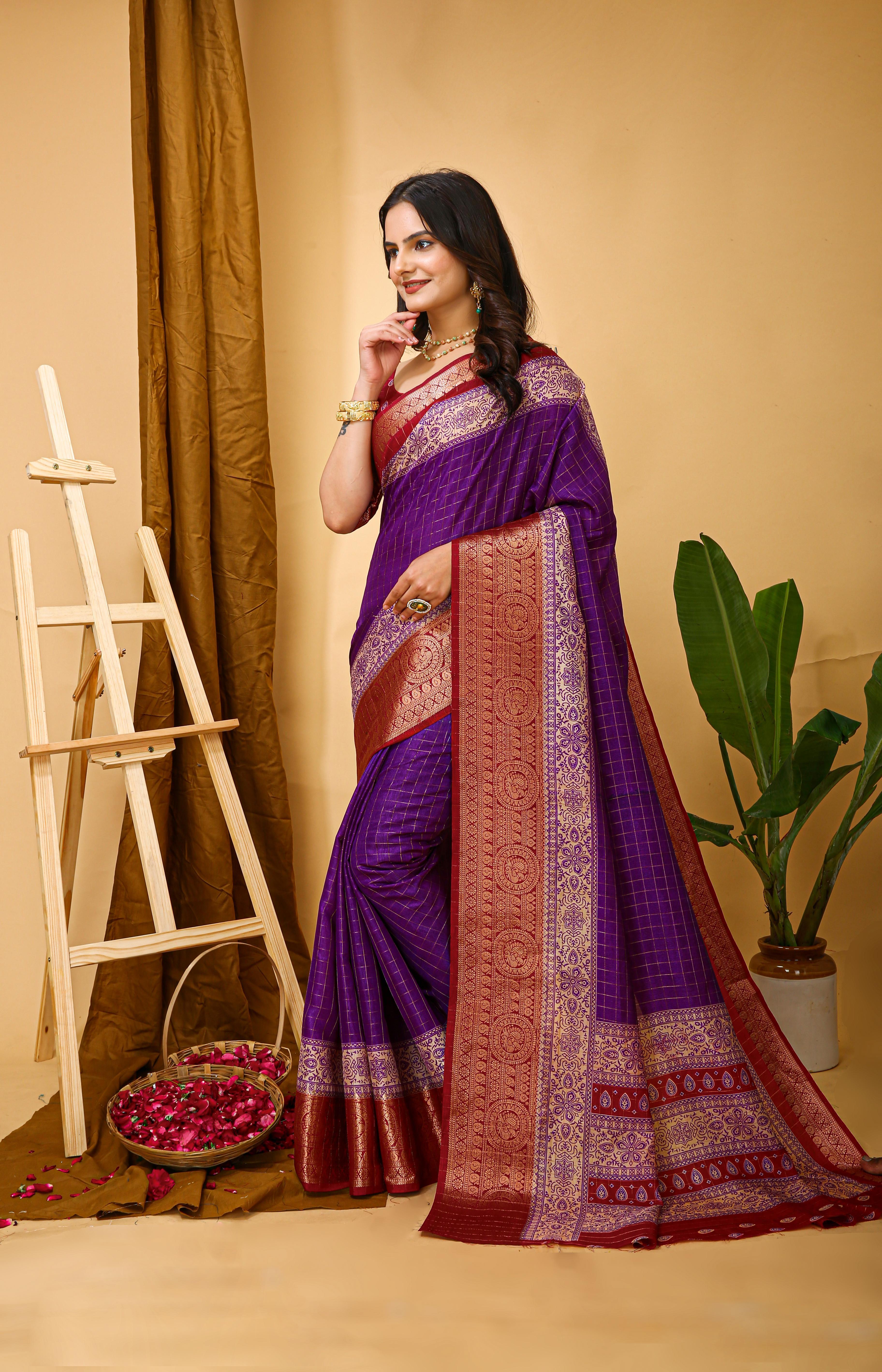 Dola Silk Saree Party Wear view 2