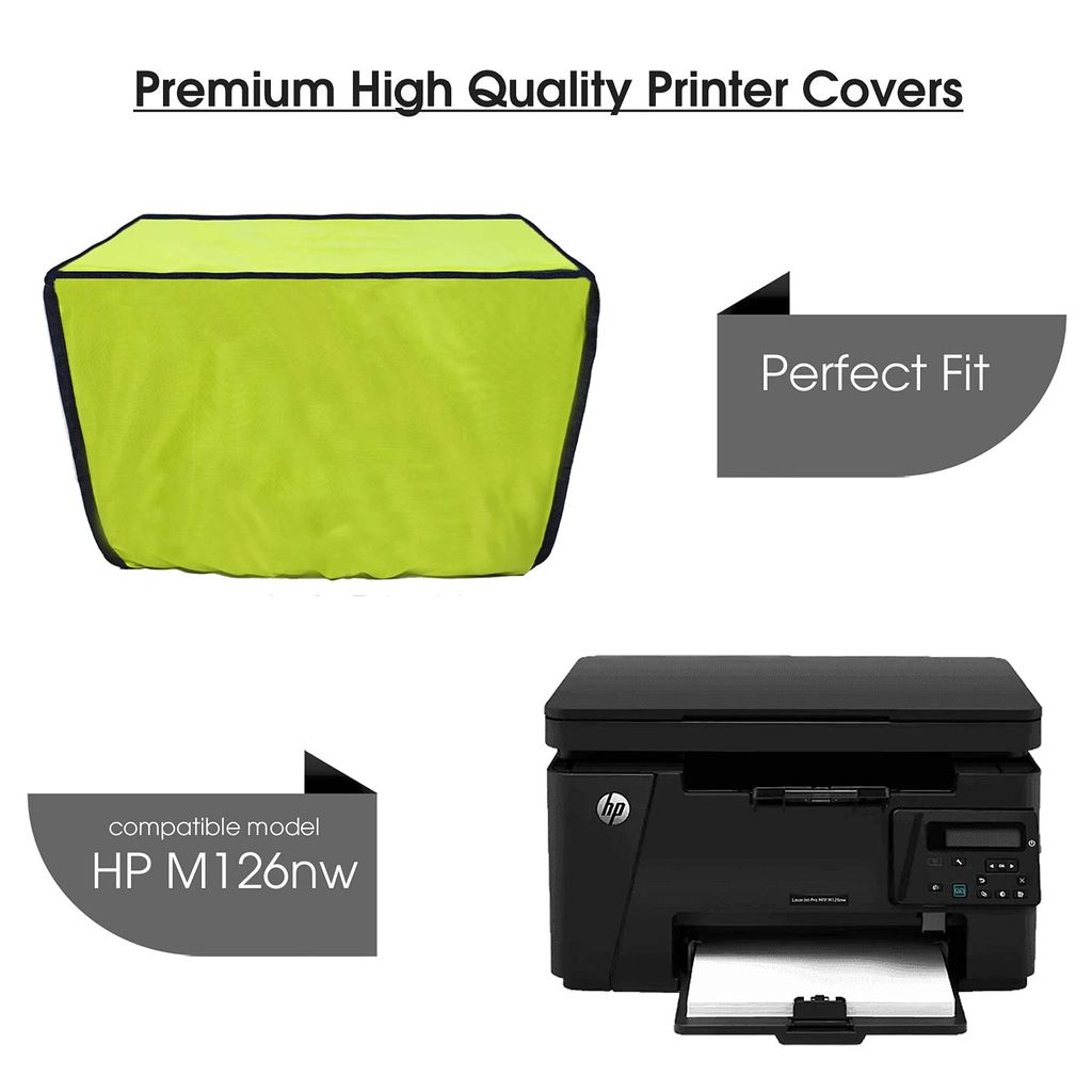 PalaP Premium Dust Proof Printer Cover for HP M126nw - Super Green Color view 2
