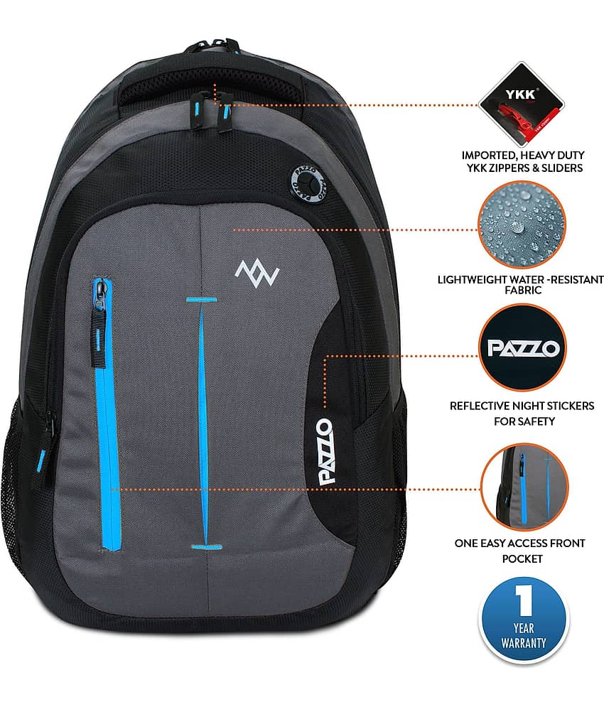 PAZZO 35 Ltrs Blue Backpack view 2