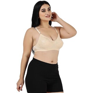 Women Full Coverage Non Padded Bra(Skin) view 2