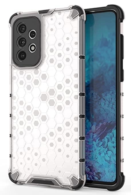Faircost for Samsung Galaxy A73 5G Hybrid Shockproof Back Cover Hard Outside Soft Inside- (Polycabonate::Transparent) view 2