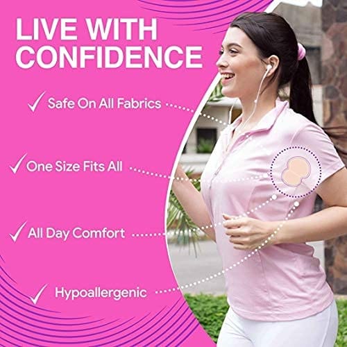 Sweat Pads Highly Absorbent Sweat Pads Cotton Anti-Allergic, Anti-Bacteria, Anti-Smell Disposable Underarm Sweat Pads For Women Blouse Underarm - 10 Pads each pack (Pack of 2) view 2