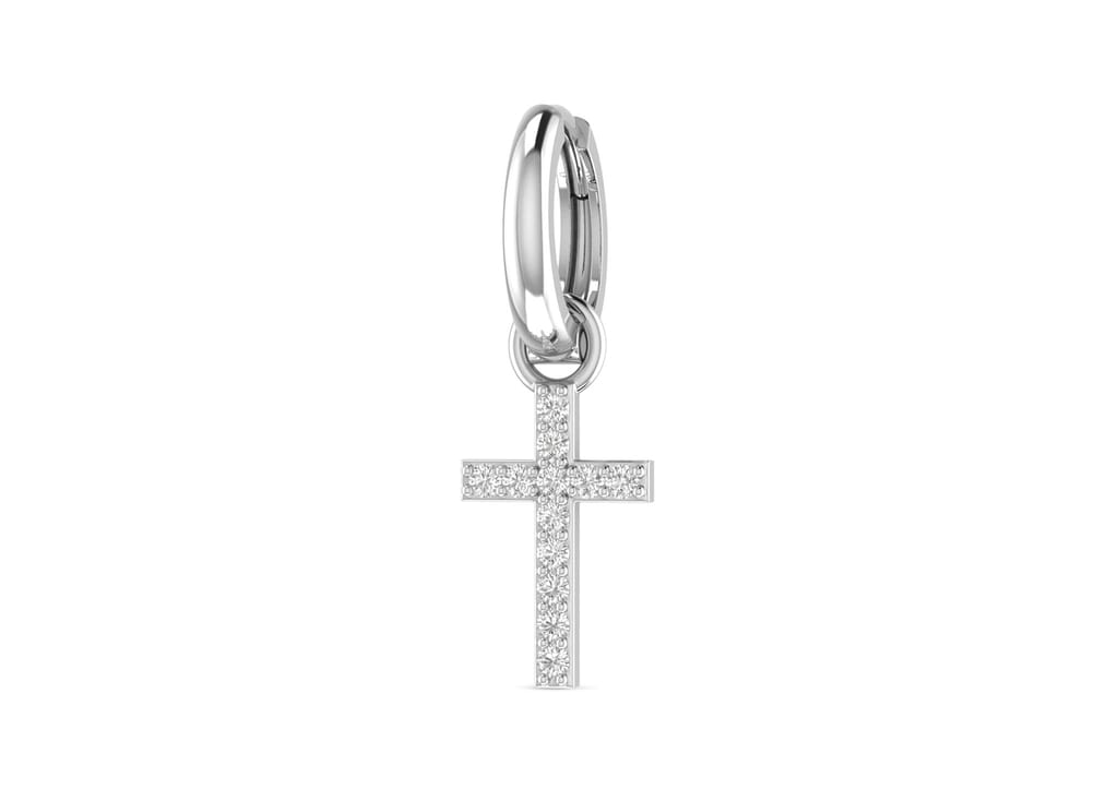 Cross Drop Earrings For Men (1 Pc Only) view 2