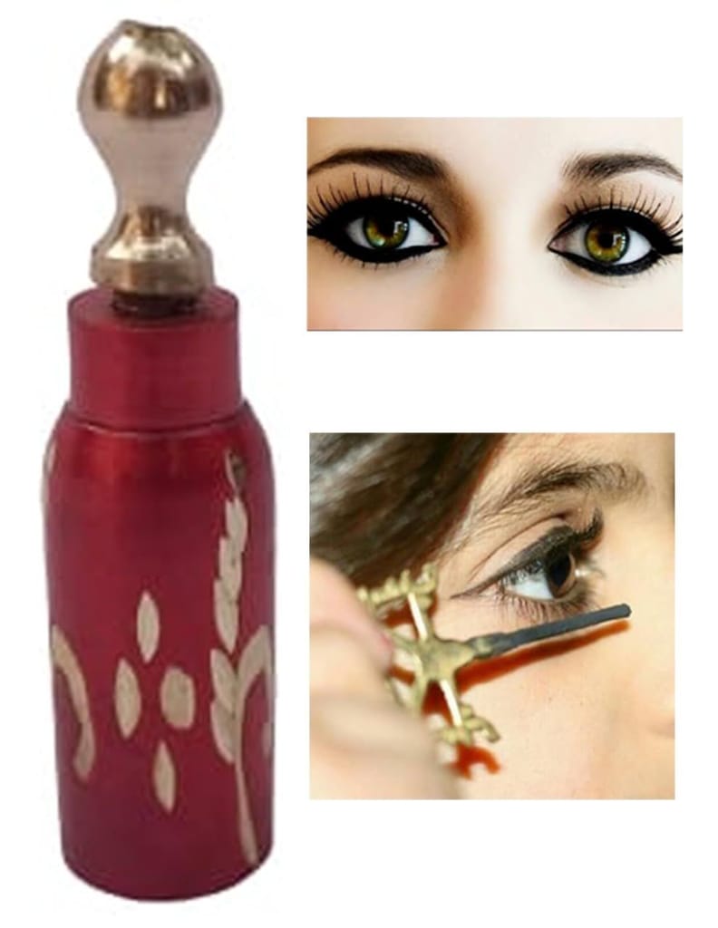Mii Art brass surmedani with surma use in eye's muckap(size-8cm) pack of 1pcs. view 2