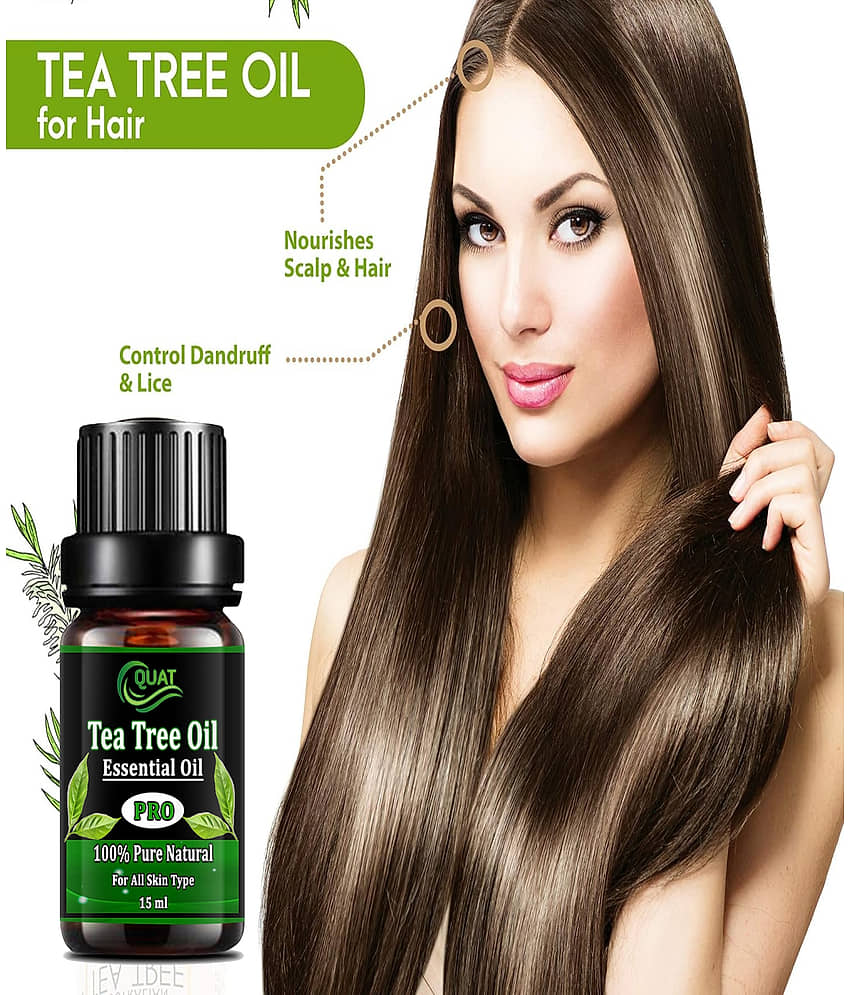 100% Pure Tea Tree Essential Oil,15 ml Controls Excess Sebum,Helps Reduce Dark Spots & Acne Scars,Stimulates Hair Growth,Suitable For All Skin & Hair Types view 2
