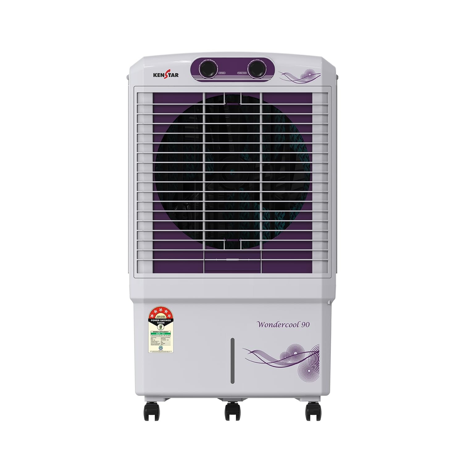 Kenstar Wondercool HC 90 Desert Air Cooler 90L Honeycomb Pads Powerful Air Throw High Speed Motor Inverter Compatible 5 Star BEE Rating with 5 Year Warranty