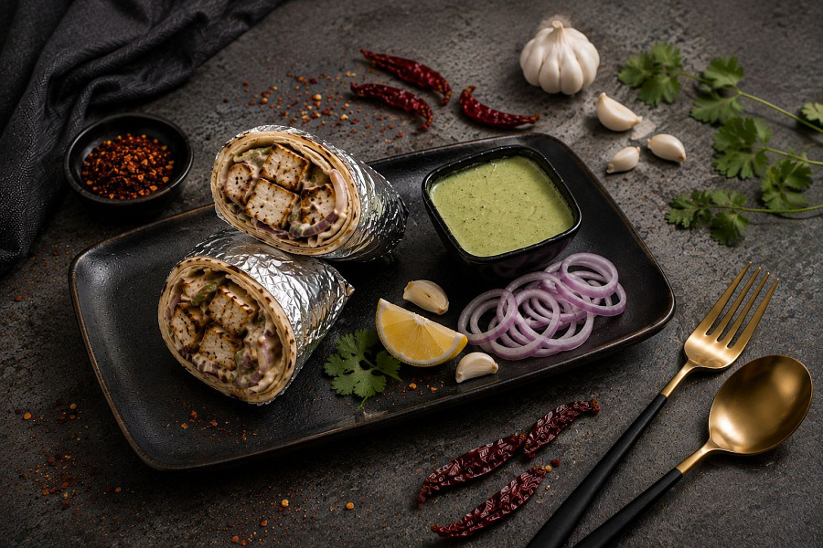 Afghani chaap roll