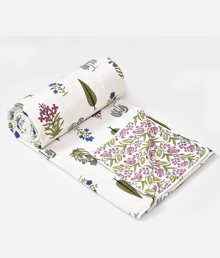 Shubastik Cotton Printed Single Bed Dohar - Multi ( )