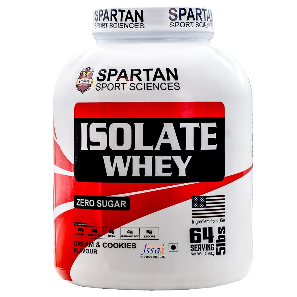 SPARTAN SPORT SCIENCES Isolate Whey Protein Powder Supplement with 28g Protein, 13g EAA, 6g BCAA, 4g Glutamic Acid for Men & Women view 2